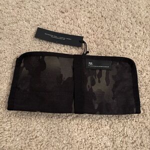 New Mission Workshop Internal Tool Roll Canvas Utility Organizer in Black Camo